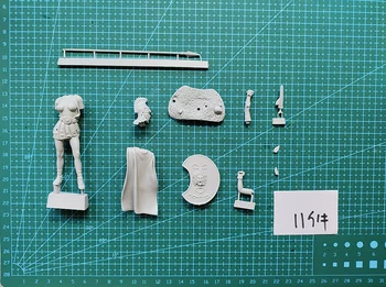 1/24 fantezie vechi femeia sta războinic Rășină figura truse Model in Miniatura soldat Neasamblate Nevopsite - Imagine 2  