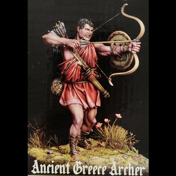 1/24 grecia Antică archer suport Rășină figura truse Model in Miniatura soldat Unassembly Nevopsite - Imagine 1  