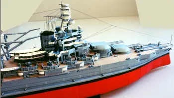 1/250 USS BB-39 Arizona navă de Război 3D Model din Hârtie - Imagine 2  