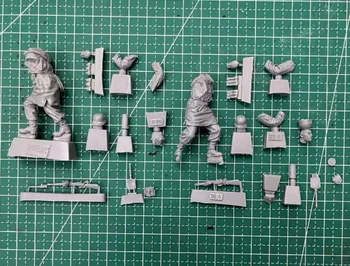 1/35 Scară de Rășină Figura Model de kit de Constructii Militare Istorice Miniaturi 2 Cifre Neasamblate Nevopsite 947A - Imagine 2  