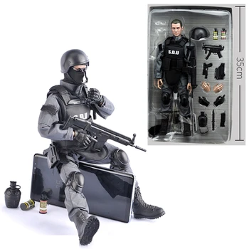 1/6 Armata Om BJD Figura Set SWAT Echipa de Soldați din Forțele Speciale Militare de Colectie Papusa cu Arma de Acțiune în Miniatură Jucărie pentru Băiat - Imagine 2  