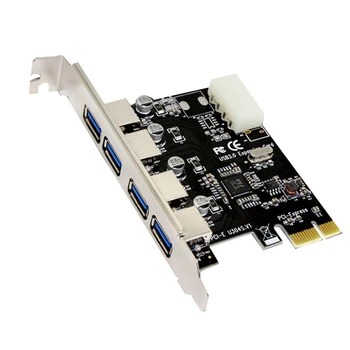 1 Buc Adaptor PCIE Card PCI Express Pcie Hub USB 3.0 Adaptor Controller PCI E Pcie Express Adaptor de Card - Imagine 1  