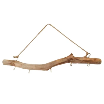 1 BUC Cârlig de Lemn Driftwood Cârlig Decor de Epocă Consumabile Ușor De Utilizat Ramură Hanger Suport Pentru Intrare Mic Element de Dulap - Imagine 1  