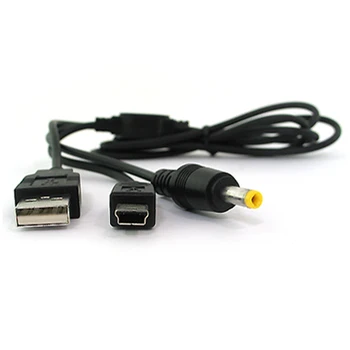 10 BUC Nou de 1.2 M Încărcător de Putere de transfer de Date USB Cablu de Încărcare Cablu pentru Sony PSP 2000 3000 Consola de Joc 2 in 1 cablu cablu - Imagine 1  