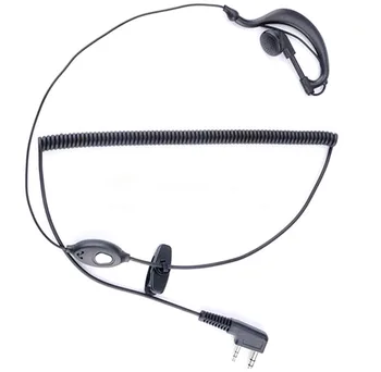 10x Baofeng UV-5R Două Fel de Radio 2 Pin Ureche Cârlig ASV Microfon Handsfree Flexibil pentru Căști Microfon pentru 888s Kenwood HYT Walkie Talkie - Imagine 2  