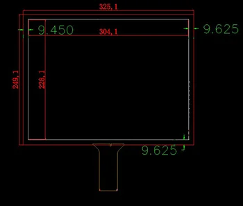 15 Inch Touch Screen Sticla Senzor Digitizer LCD 4:3 ≈325*249mm Calculator Industrial Robot - Imagine 2  