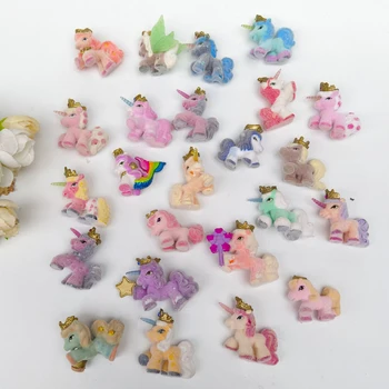 1buc Reale Defect din Fabrică Rare animale de Companie Regale Filly Unicorn Flocky Pufos Shaggy Ponei Colectie de Animale de Jucarie Cadou pentru Copil Copil - Imagine 1  