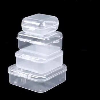 1~40PCS Mici, Rotunde Clar Margele din Plastic Cutie de Depozitare Bijuterii Organizator Cazul Obiecte Mici Meserii Hardware Recipient de Stocare de Caz - Imagine 2  