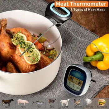 1~7PCS Digital de Bucatarie Inteligent Termometru de Carne pentru GRĂTAR Grătar de Gătit Mâncare Cuptor Termometru de Carne de Pui Gratar de Bucatarie - Imagine 2  