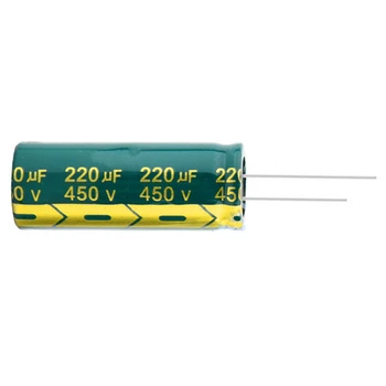 2 buc/lot 450v 220UF de înaltă frecvență joasă impedanță 450v220UF aluminiu electrolitic condensator dimensiune 18*45MM 20% - Imagine 1  