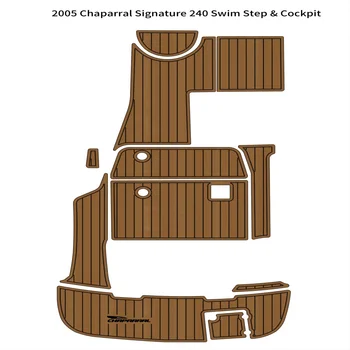 2005 Chaparral Semnătura 240 Platforma de Înot Pilotaj Barca EVA Podea din lemn de Tec Pad Mat Suport Auto Adeziv SeaDek Gatorstep Stil - Imagine 1  