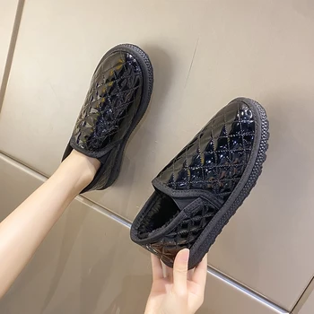 2023 Cizme de Zapada pentru Femei Tub Scurt Îngroșat Pantofi de Bumbac Non-alunecare de Iarna Noi Pantofi Student Femei Pantofi Platforma, Cizme Femei - Imagine 2  