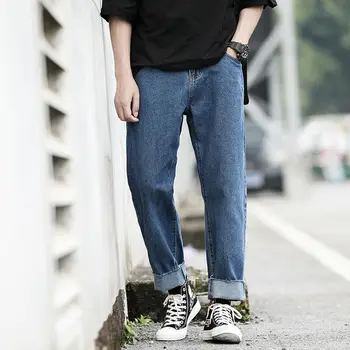 2023 Noi Bărbați Moda coreeană Blugi Casual Pantaloni din Denim de zi cu Zi pentru Bărbați Primăvară Toamnă Blugi Strada Munca Hip Hop Pantaloni D78 - Imagine 1  