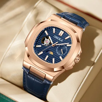 2023 Nou Brand Bărbați Impermeabil Ceas de Lux ONOLA Relaxare Afaceri Sport Mecanismele Automat Ceasuri - Imagine 2  