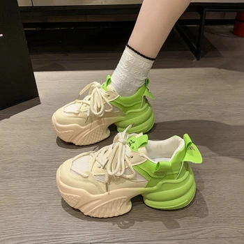 2023 Nou Drăguț pentru Femei Pantofi Platforma Adidasi Casual de Ani Toamnă Indesata Pantofi de Funcționare în aer liber Sport Pantofi de Tenis pentru Femei - Imagine 2  