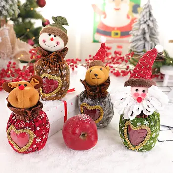 2024 bomboane de Crăciun sac Mos craciun sac de cadouri de Crăciun, decorațiuni pentru casă Fulg de nea Noel prezenta sac de Crăciun folie de Titularii de anul nou - Imagine 1  