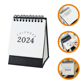 2024 Simplu Calendar De Birou Desktop Creative Elemente De Recuzită, Decor Ornamente Masa Delicat Mini - Imagine 1  