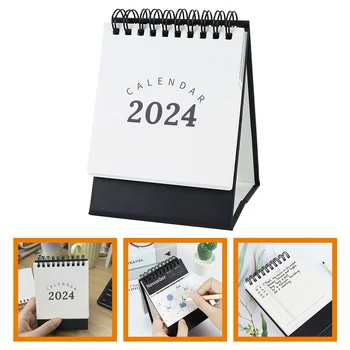 2024 Simplu Calendar De Birou Desktop Creative Elemente De Recuzită, Decor Ornamente Masa Delicat Mini - Imagine 2  