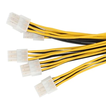 20Pack 6pini Conector Server Cablul de Alimentare Pcie Express Pentru Antminer S9 S9I Z9 Pentru P3 P5 Suport Miner PSU Cablu - Imagine 2  