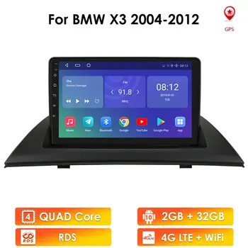 2din Android10 Radio Auto GPS Player Pentru BMW X3 E83 2004-2012 Navigare Multimedia Bluetooth WiFi 4G LTE RDS SWC Auto Unitatea de Cap - Imagine 1  