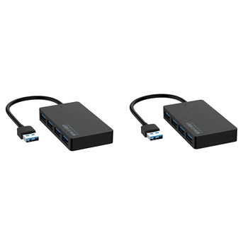 2X 5Gbps de Mare Viteză USB 3.0 Hub 4 Porturi USB Splitter Adaptor Pentru PC, Laptop Alimentare - Imagine 1  