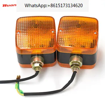 3 buc 12V Dublu Partea portocaliu Lampa de Avertizare Stivuitor Lumina de Semnalizare Față - Imagine 2  