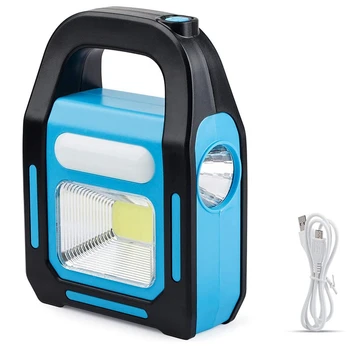 3 În 1 Solar USB Reîncărcabilă COB LED Camping Lanternă, de Încărcare Pentru Dispozitiv, rezistent la apa de Urgență Lanterna LED-uri Lumina - Imagine 1  