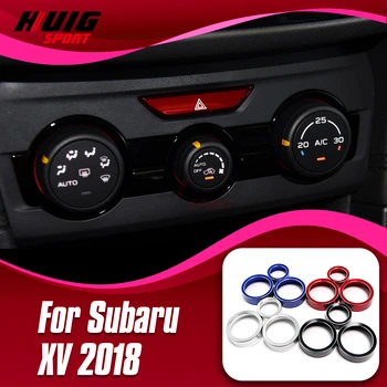 3PCS Pentru Subaru XV / Forester 2018-23 Auto Interior Aer Condiționat Inel AC Buton Încălzire Consola centrala Comutator Buton Accesorii - Imagine 1  