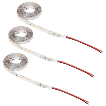 3X 60-3528 SMD LED-uri Impermeabil Bandă Lumina DC12V (Alb)1M - Imagine 1  