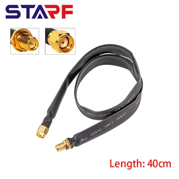 40cm Plat Coaxial Extensia Coadă RP-SMA Male La RP-SMA Female Cablu Pentru 802.11 ac, 802.11 n, 802.11 g，802.11 b wi-fi adaptor - Imagine 2  