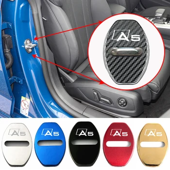 4buc Auto Door Lock Acoperire Embleme Caz de Styling pentru Audi A5 Logo-ul 2023 Ușă din Oțel Inoxidabil Dop de Protecție Decalcomanii Accesorii - Imagine 1  