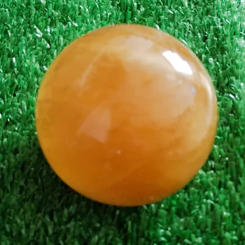500-700g 1 buc Naturale calcit Galben pietre sfera Islanda spar sfera minge de Cristal de Cuarț, Piatră de Energie Minerale-Specimen - Imagine 1  