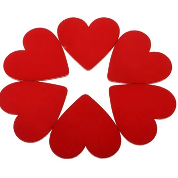50pcs 3cm Roșu de Dragoste în Formă de Inimă de Lemn Felii Ambarcațiuni Accesoriu din Lemn, Piese de Ornament din Lemn Decupaje de Nunta DIY Material Lemn - Imagine 2  