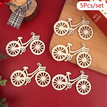 5Pcs 1:12 casă de Păpuși în Miniatură Crăciun Bicicleta Ornament Biciclete Model DIY Casă de Păpuși Acasă de Crăciun Scena Decor Accesorii - Imagine 2  