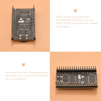 6PCS ESP32-Devkitc Core Bord ESP32 Consiliul de Dezvoltare ESP32-WROOM-32U Wireless Wifi Placa de Dezvoltare Arduino - Imagine 2  