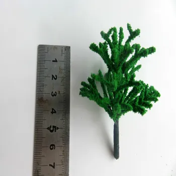 8cm Verde din Plastic Model la Scară Stradă Model de Copaci Pentru Tren de cale Ferată Arhitectura de Peisaj HO N OO Layout - Imagine 2  