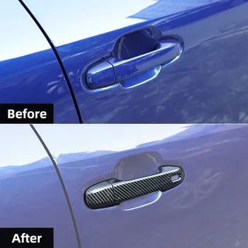 8pcs Pentru 2024 Subaru Crosstrek din Fibre de Carbon Intelligent Auto Mânerul Ușii - Imagine 2  