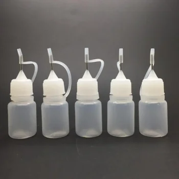 A subliniat Gura Moale Sticla Stoarce de Plastic Gol Ungere Sticle Ac Tub Sub-îmbuteliere PE Pinhole Realimentare Sticle 5-20ml - Imagine 1  