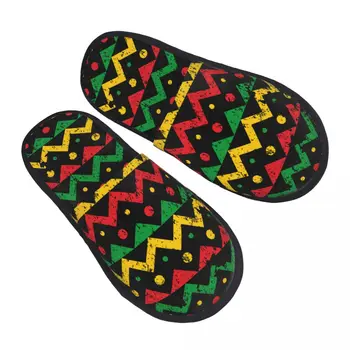Acasă Papuci De Interior Dormitor Papuci De Casă Zig-Zag Reggae Fundal Moale Flip Flops Cu Blană De Pluș Pantofi - Imagine 2  