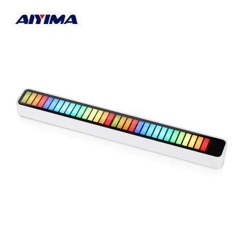 AIYIMA Inteligent RGB Preluare Lumini LED 3D Lampa de Control APP Amplificator VU Metru de Sunet Ritm de Muzica Lumini Pentru Masina de Jocuri de noroc TV Decora - Imagine 1  