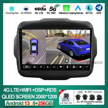 Android 13 Radio Auto Carplay pentru Jeep Renegade 2016 - 2020 Navigare GPS Cap Carplay Masina Radio Stereo Multimedia Player Video - Imagine 1  