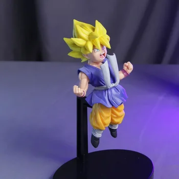 Anime Dragon Ball Z GT Super Saiyan Pic Son Goku Kakarott Sablare Gaz PVC figurina de Colectie Model de Păpușă Jucărie 16cm - Imagine 2  