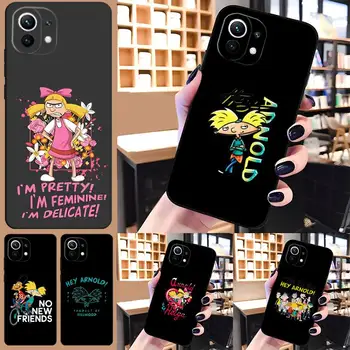 Anime Hey Arnold Telefon Caz Pentru Xiaomi 10t 9t 11 11i 11x 11t 12 Pro Poco M3 Pro X3 Nfc F3 Fundas Design rezistent la Socuri Acoperirea - Imagine 1  