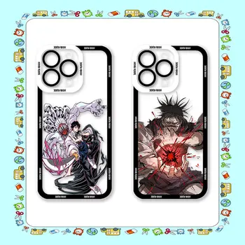 Anime Jujutsu Kaisen 2 Cqoue Telefon Caz Pentru iPhone 15 14 13 12 11 Pro Max Mini 8 7 6 6S Plus SE X XR XS Clar Capac Moale Funda - Imagine 2  