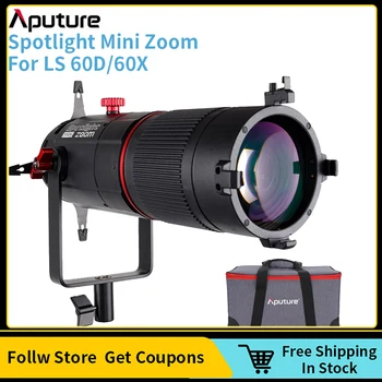 Aputure Reflectoarelor Mini Zoom 2X Zoom Focalizare Reglabilă Precizie Lentilei de Proiecție pentru LS 60D/60X Video cu LED-uri de Fotografie de Lumini - Imagine 1  