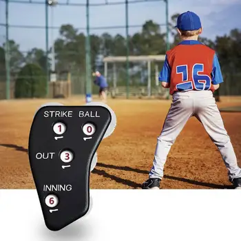 Arbitrul Indicator Rezistent La Abraziune Arbitrul Contra Apăsați Benzi De Design Iesirile Reprize Mingi De Baseball Formare Clicker - Imagine 2  
