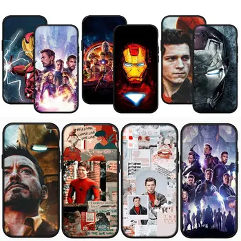 Avengers Marvel Spider Man Iron Carcasa Telefon Acoperă pentru iPhone 15 14 13 12 11 Pro XS Max XR 6 + 6S Plus SE 14+ 6+ Caz Moale - Imagine 1  