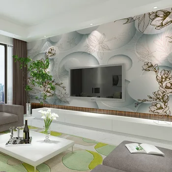 beibehang 3D hârtie de perete TV tapet de fundal dormitor, camera de zi 3D stereoscopic cerc fondul murală papel de parede - Imagine 2  
