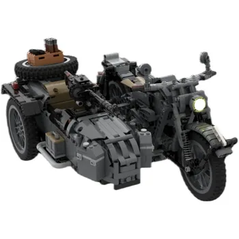 Bloc MOC-131315 Trei Roți, Motociclete cu mitraliera Despicare de Asamblare 1346PCS pentru Adulți și Copii Jucărie Cadou - Imagine 2  