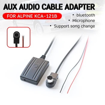 bluetooth Aux Receptor Cablu Adaptor pentru ALPINE KCA-121B Hands-free Hifi aux module pentru ALPINE 9887/105/117/9855/305S Unitatea de Cap - Imagine 2  